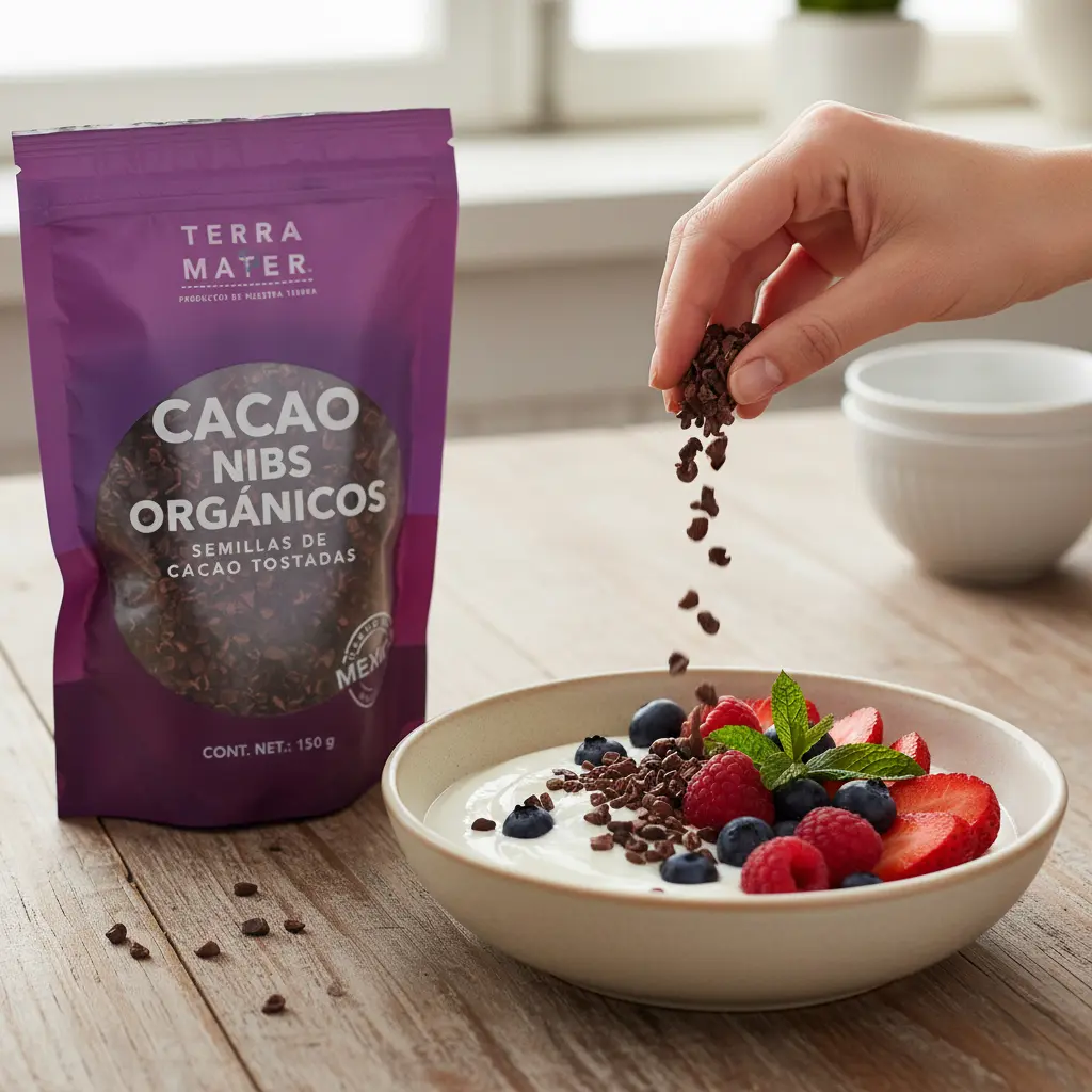 Cacao Nibs Orgánico (150g) Terramater - Imagen 2