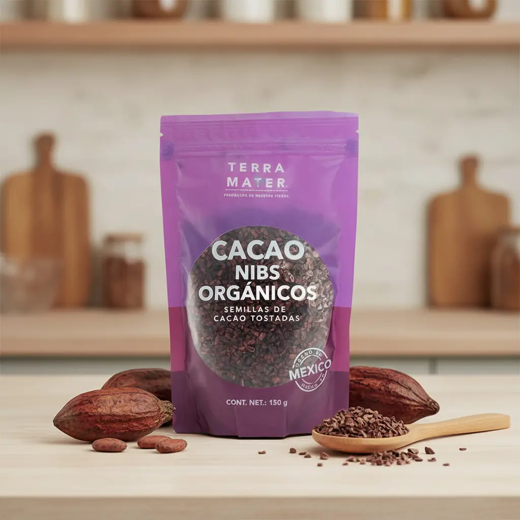 Cacao Nibs Orgánico (150g) Terramater - Imagen 3